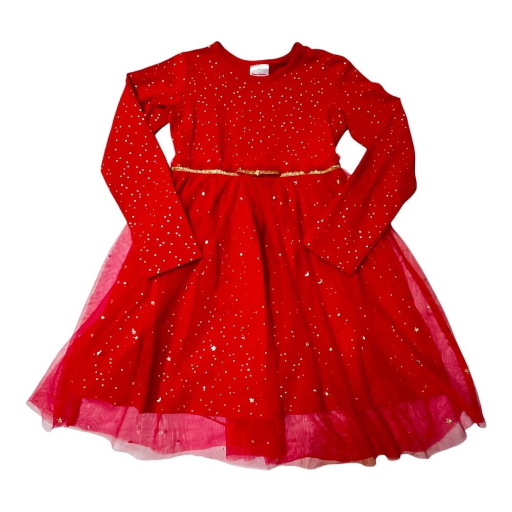 Hanna Andersson Shimmer Star Tulle Dress Size 5